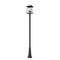 Z-Lite Rainer 4 Light Outdoor Post Mounted Fixture, 13.5in. W x 118.25in. H, Black 5015PHBR-5011P-BK - alternate 6